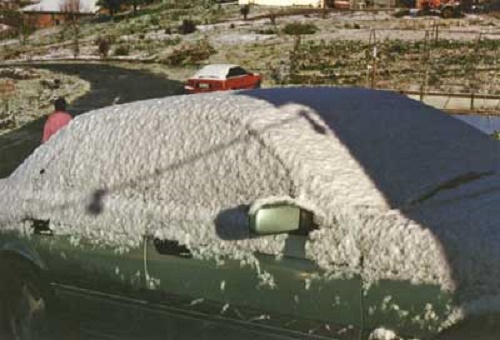 Photo snow at Lobethal 1996