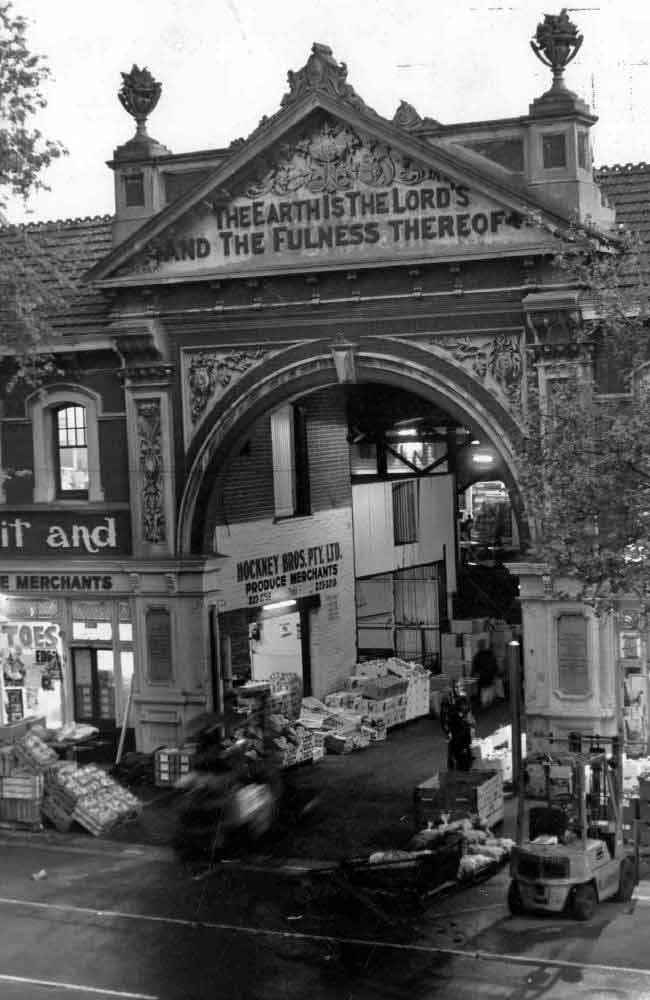 The last day of trading at the East End Market on Grenfell St, September 1988,
 before the market was moved to Pooraka.