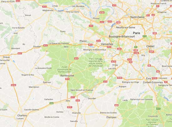 Map of Chartres France