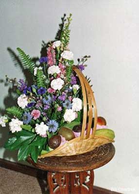 Floral Fruit Basket