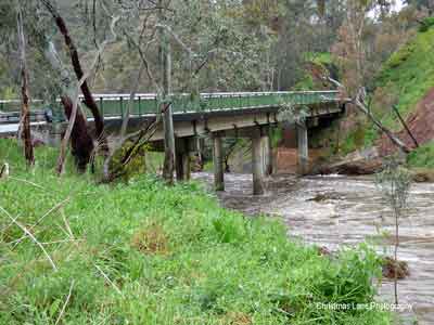 The River Torrens, New Prairie Bridge, Cudlee Creek, SA.