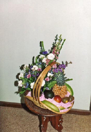 Photo - Floral Fruit Basket