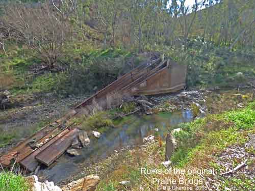 The old Prairie Bridge ruins