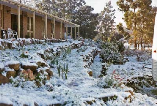 Photo snow at Lobethal 1996